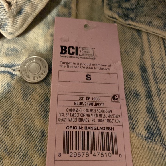 Freddy Krueger hand crafted denim jacket oversized small NWT - Picture 12 of 12